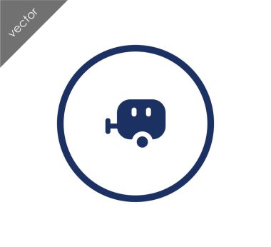 Karavan basit simgesi