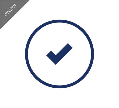 onay işareti simgesi.