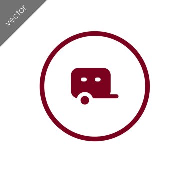 Karavan basit simgesi