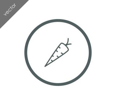 havuç simgesi illüstrasyon