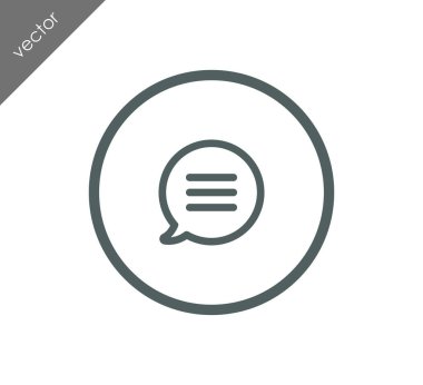 Metin balonu simgesinin