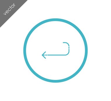 sol navigasyon ok simgesi