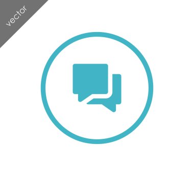 Sohbet simgesi. Yorum simgesi.