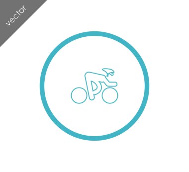 Bisiklet basit simgesi