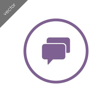 konuşma balonu simgesinin