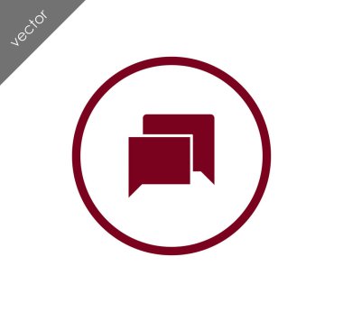 Görüşme düz simgesi