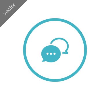 Sohbet simgesi. Yorum simgesi.