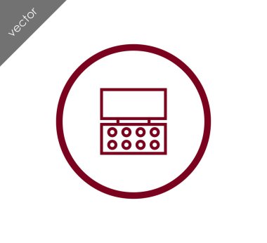 Hesap Makinesi Düz Simgesi