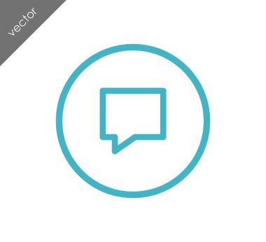 Sohbet simgesi. Yorum simgesi.