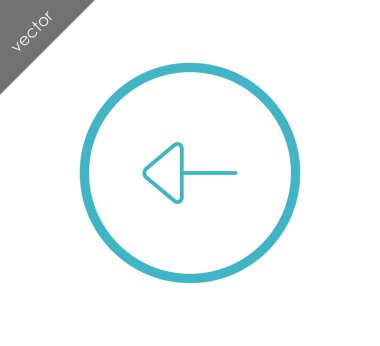 sol navigasyon ok simgesi