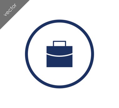 Evrak Çantası Düz Simgesi