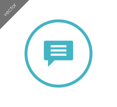 Sohbet simgesi. Yorum simgesi.