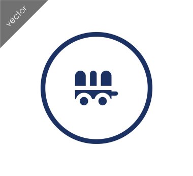 Karavan basit simgesi