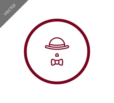 Şapka ve kravat simgesi