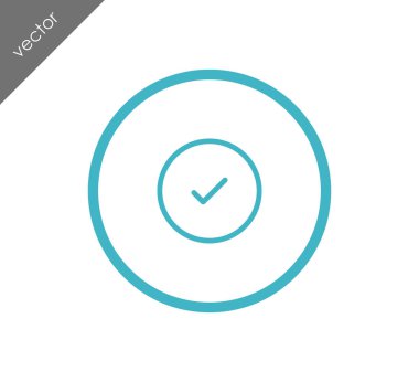 onay işareti simgesi.