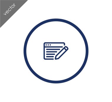 Web sayfası ayarları simgesi