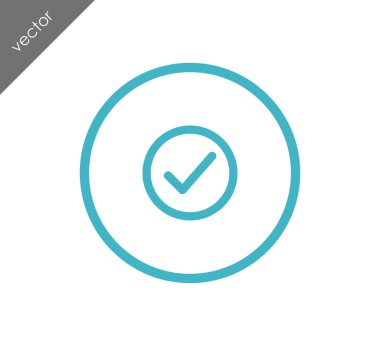 onay işareti simgesi.