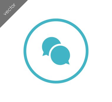 Sohbet simgesi. Yorum simgesi.