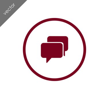 Görüşme düz simgesi