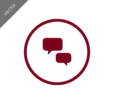 Görüşme düz simgesi