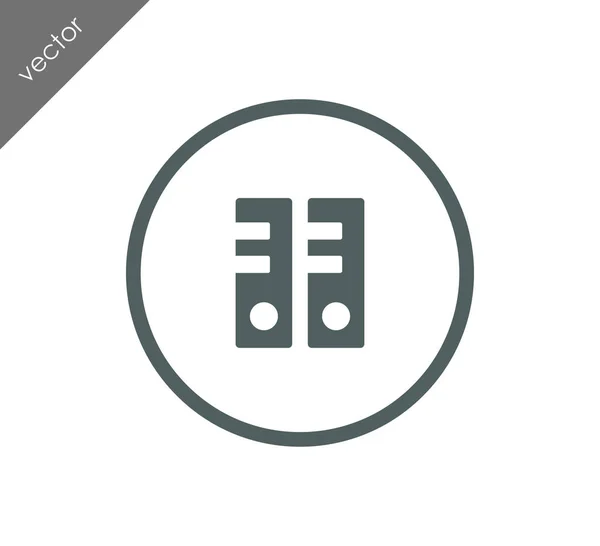Design dell'icona della cartella — Vettoriale Stock