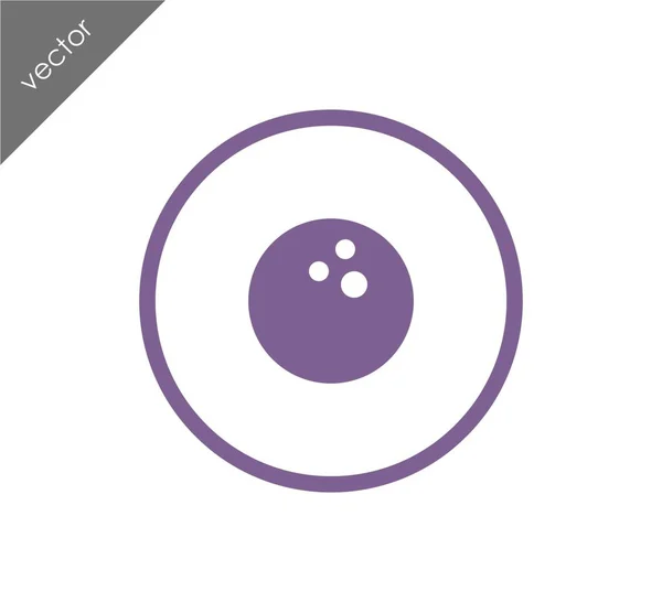 Bowling Ball icono — Vector de stock