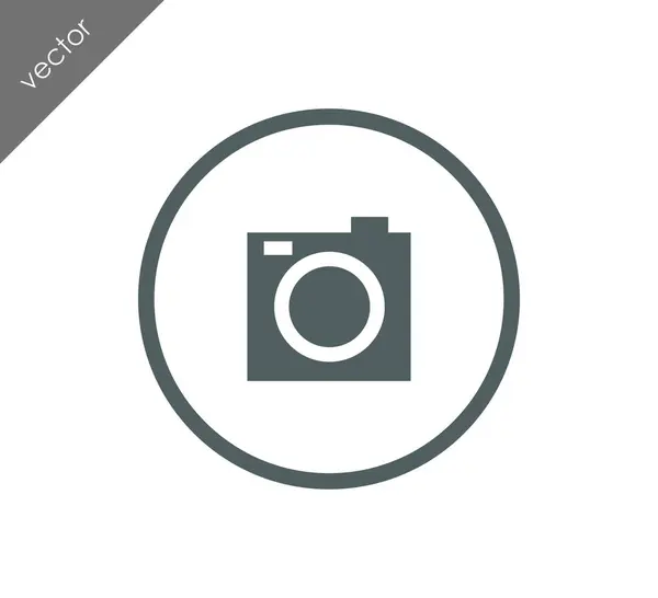 Camera pictogram illustratie — Stockvector