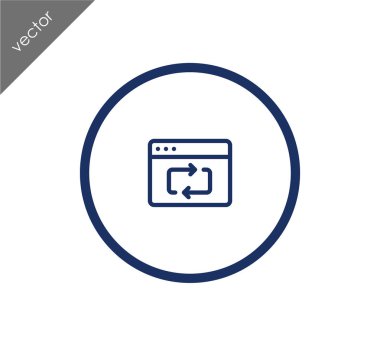 Yeniden yükle web sayfası simgesi 