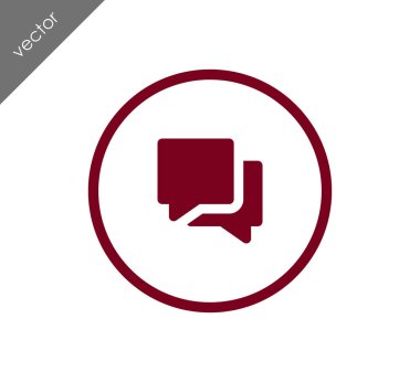 Görüşme düz simgesi