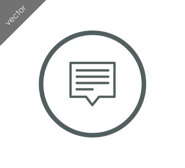 Metin balonu simgesinin