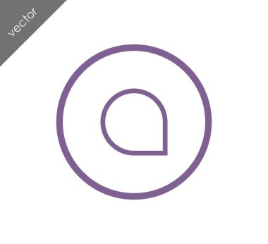 Konuşma balonu düz simgesinin 