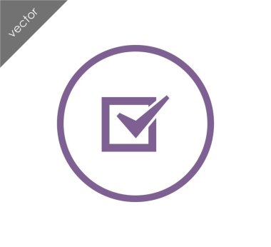 onay işareti simgesi.