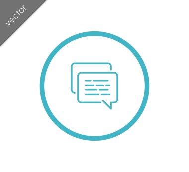 konuşma balonları simgesi 