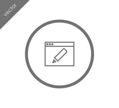 Web sayfası ayarları simgesi