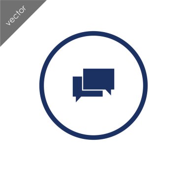 Görüşme düz simgesi