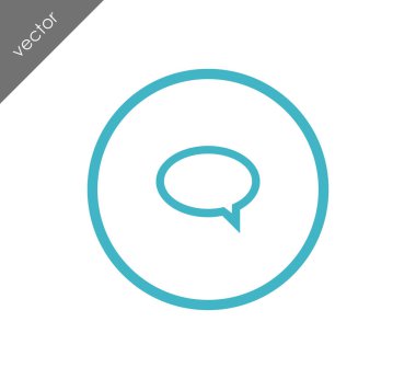 Sohbet simgesi. Yorum simgesi.