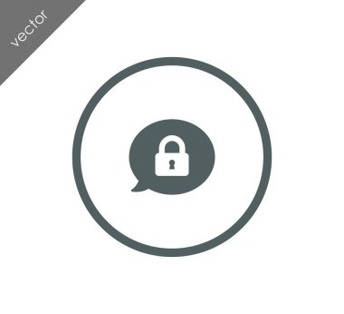 Kilitli sohbet simgesi