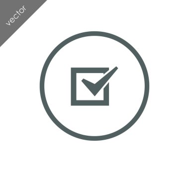 onay işareti simgesi.