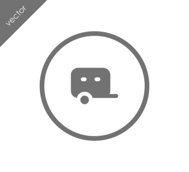 Karavan basit simgesi