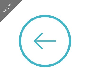 sol navigasyon ok simgesi