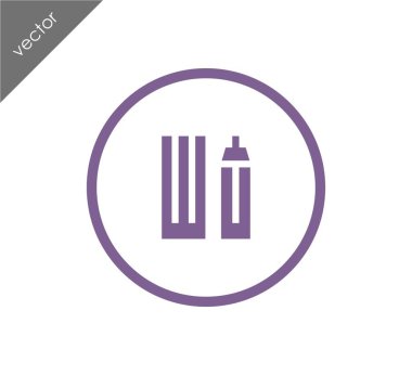 Cityscape düz simgesi