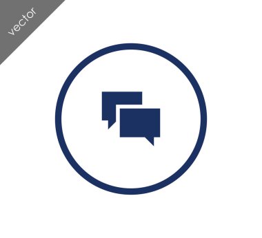 Görüşme düz simgesi