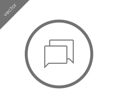 Görüşme düz simgesi