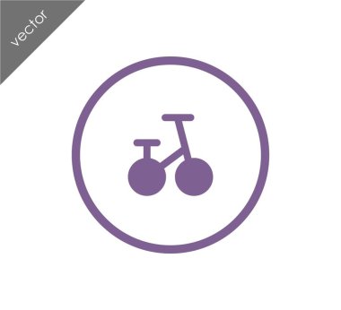 Bisiklet basit simgesi