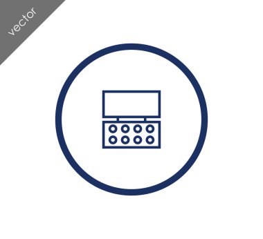 Hesap Makinesi Düz Simgesi