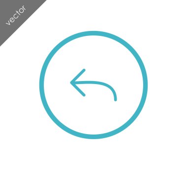 sol navigasyon ok simgesi