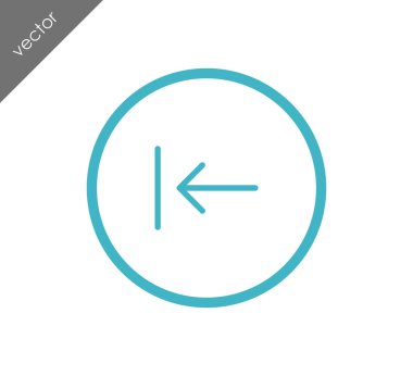 sol navigasyon ok simgesi