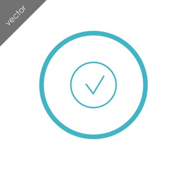 onay işareti simgesi.