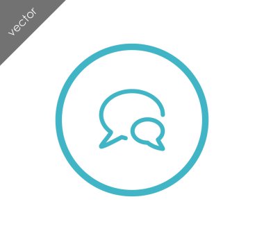 Sohbet simgesi. Yorum simgesi.