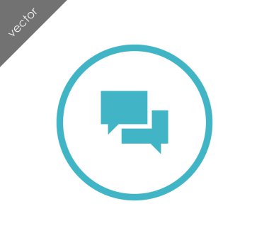 Sohbet simgesi. Yorum simgesi.